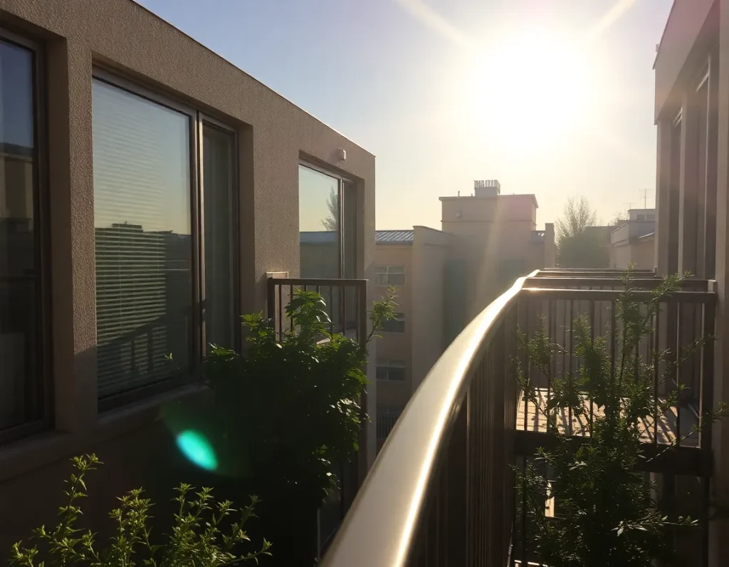 Zonuren op een balkon gericht op het oosten: wat je moet weten